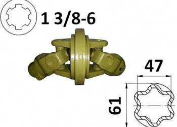 Kompletny przegub homokinetyczny na rurę 61x47, G8 APLW2580PRZR