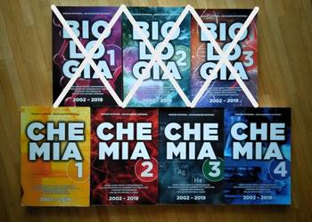 CHEMIA Witowski MATURA 2002--2019 zbiory zadań 4 tomy za 84 zł