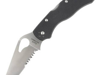 Nóż składany Spyderco Byrd Harrier 2 Black G-10, Combo Edge 8Cr13MoV (BY01…