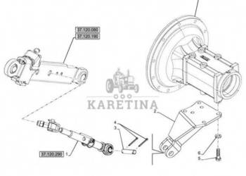New Holland T6090 T6070 Wspornik 84517772