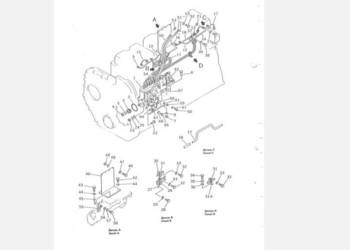 Komatsu D355C-3 układarka, dźwig katalog części