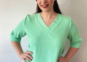 Bluzka TOP Kasia Styl MIĘTA 2XL (44) -118 biust