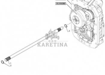 New Holland T6070 Wałek 11t x 26.45mm id x 31.5 od x 858mm l 84200355