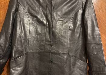 Kurtka damska 44 skóra naturalna czarna Vintage Polger Polska z połyskiem