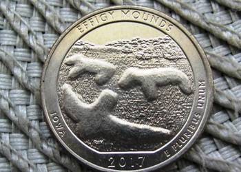 USA 25 Cent 2017r - D - Parki USA - Effidy Monds - Ładna