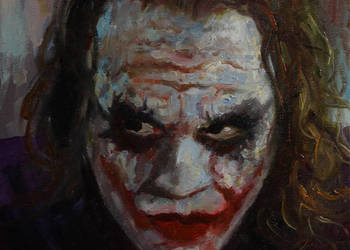 Obraz olejny Joker Portret 24x30