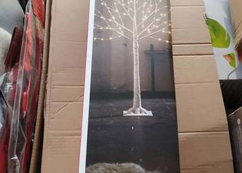 drzewko świetlne LED w kształcie brzozy marki Livarno Home wysokość 120 cm