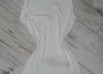 biały prążkowany top asos xs
