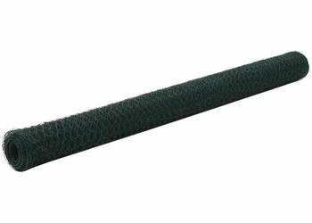 vidaXL Ogrodzenie z siatki, stal i PVC, 25x1,5 m, zielone(SKU:143264)