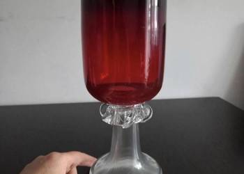 Kielich puchar szkło vintage PRL