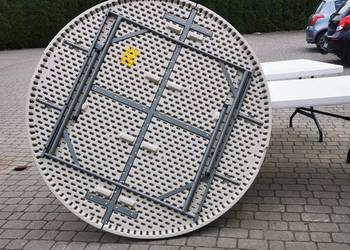 Stół składany okrągły Lifetime fi 153 cm Stół cateringowy 33 szt.