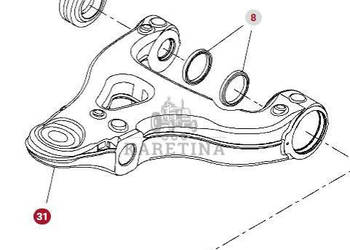 Fendt Vario 1038 1042 1046 1050 GEN 3 Wahacz Kompletny Prawa Lewa Strona F…