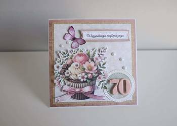 Kartka ręcznie robiona na urodziny 01