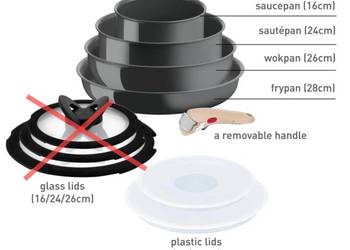 Patelnia Lagostina Ingenio Vivissima Naczynia ceramiczne z powłoką 7 szt