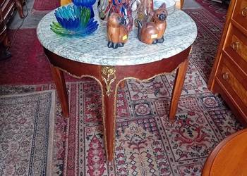 Stolik kawowy intarsjowany stolik barokowy