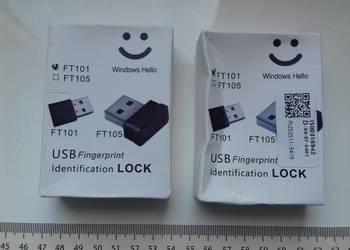 Czytnik linii papilarnych USB, Windows Hello Fingerprint NOWY FT101 V15 Yam