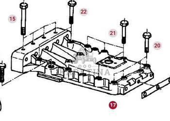 Fendt Favorit 514 Pokrywa Obudowy Tylnej Osi CZĘŚCI 514100050040