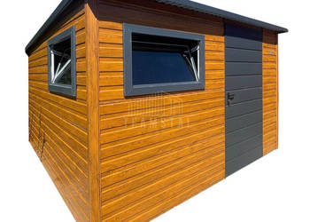 Schowek Domek ogrodowy 2,5x3 m drzwi 2x okno drewnopodobny dach TS1327