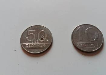 Moneta 50 zł z 1990r I Moneta 10 zł z 1986r