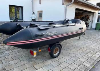 Łódź łódka przyczepka motorowa wedkarska RIB silnik Yamaha mission30ps