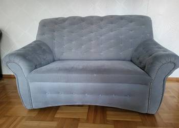 Sofa/ kanapa dwuosobowe KLER szara tapicerowana