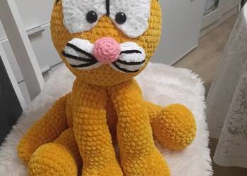 Kot Garfield szydełkowy rękodzieło