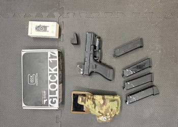 Glock 17 VFC gbb kabura latarka magazynki