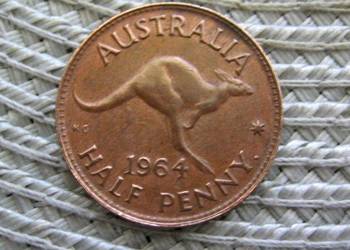 Australia 1/2 Penny 1964r - Ładna