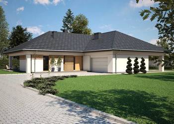 Projekt Domu Parterowego- NOWOCZESNA WILLA B680