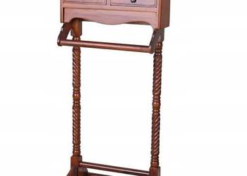 Stojak na Ubrania Kamerdyner z Drewna Mahoniowego LOKAJ Wieszak