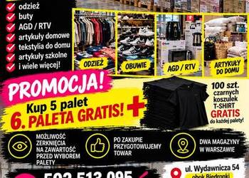 PALETY MIX – różne kategorie towarów, rabaty Warszawa
