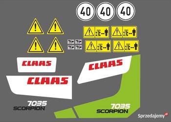 naklejki claas scorpion 7035