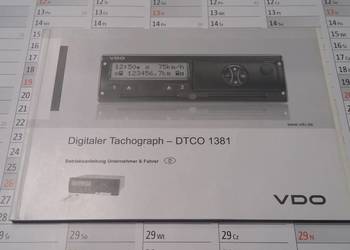 Instrukcja obsługi Tachograf DTCO 1381 VDO