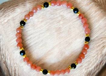 Bransoletka z Jadeitu i Turmalinu