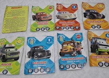 Karty Disney, Cars 3, gra roszady, 8szt. (Kolekcje, hobby)