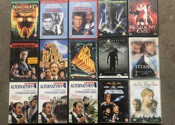 Kolekcja filmów na DVD z lat 80 tych , 90 tych i nowsze