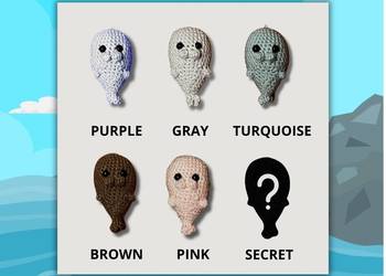 Blind box foczka na szydełku