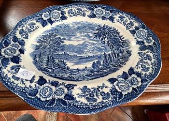 Patera, owalna. Półmisek. Loch of Scotland England.