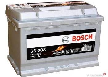 Akumulator 77Ah 780A EN Bosch  S5008 PRAWY PLUS
