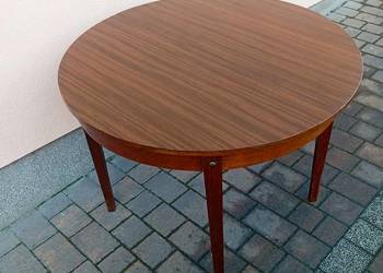 Stół okrągły rozkładany PRL Transport