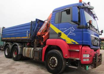 Wywrotka 6x6 z dzwigiem MAN Tgs 26480