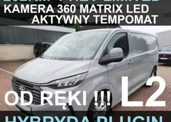 Ford Transit Custom PHEV 232KM Hybryda Plug-in Limited Kamera 360 Matrix L…