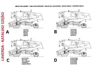 Laverda 3650, 3650R, 3750, 3750R, 3790, 3850 katalog części