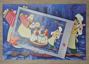 Puzzle Trefl 600 el. Disney Zakochany kundel – STARY CZARNY TREFL lata 90.