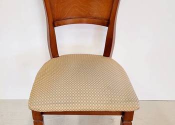 KRZESŁO włoskie z Tonin Casa  klasyczne kolor orzech tapicerowane jak nowe