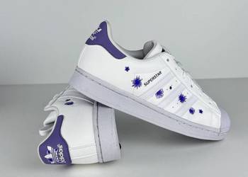Adidas buty sportowe skóra ekologiczna biały rozmiar 37 1/3 EU 23,5cm