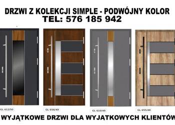 Drzwi zewnętrzne wejściowe metalowe i drewniane