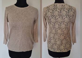 Piękny pastelowy delikatny sweter Zara 38 miły miękki