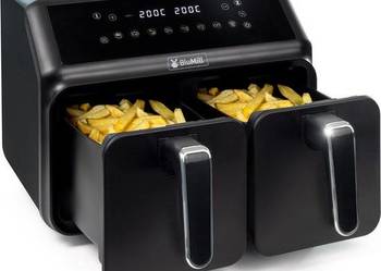 Blumill Airfryer Xxl 8L - Podwójna Komora, Ekran Dotykowy, 1700W Nowy