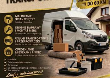 Usługi malowania, transport